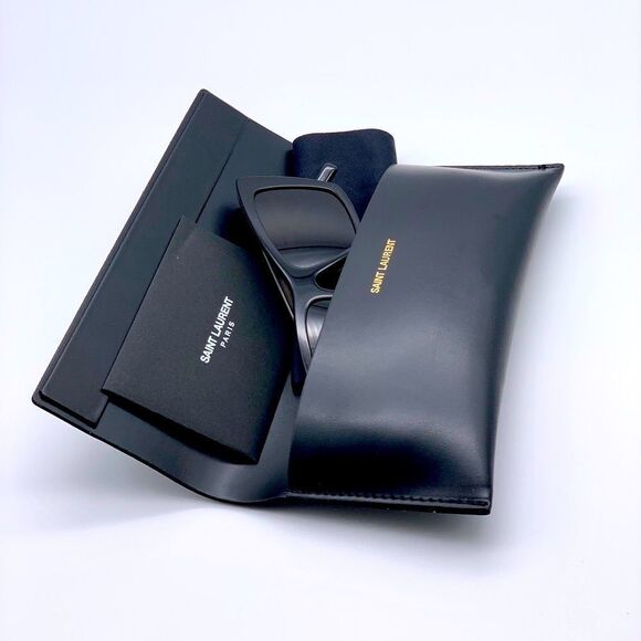 Yves Saint Laurent Black Cat-Eye Sunglasses main image 12